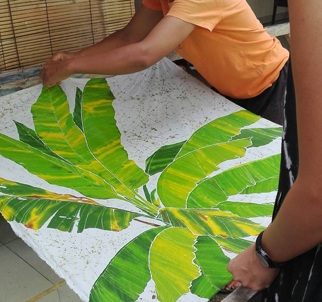 Bali Batik School(バティック教室)体験の様子
