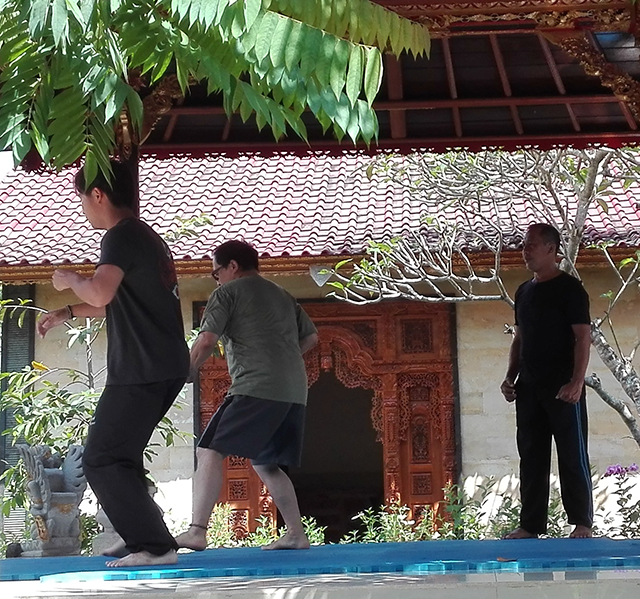 Bali Pencak Silat School(シラット教室)の様子